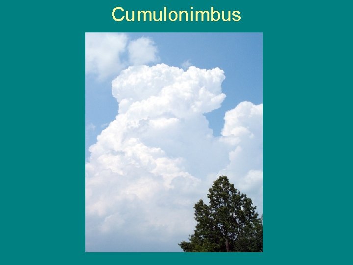 Cumulonimbus  Cumulonimbus