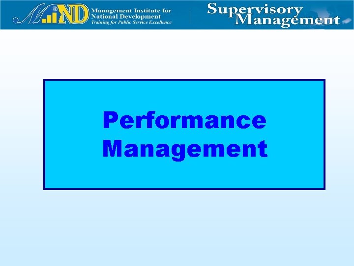 Performance Management 