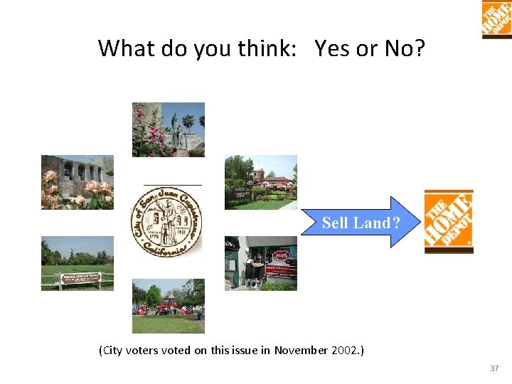 What do you think: Yes or No? Sell Land? (City voters voted on this What do you think: Yes or No? Sell Land? (City voters voted on this