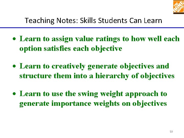 Teaching Notes: Skills Students Can Learn to assign value ratings to how well each Teaching Notes: Skills Students Can Learn to assign value ratings to how well each