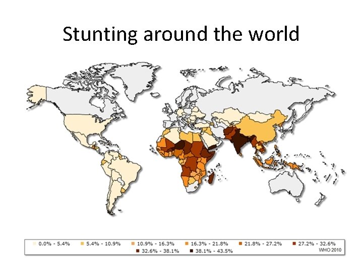 Stunting around the world 