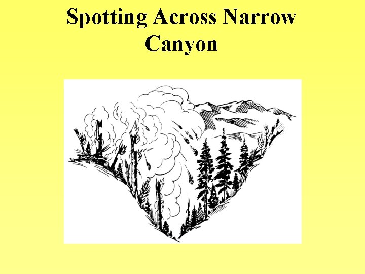 Spotting Across Narrow Canyon 