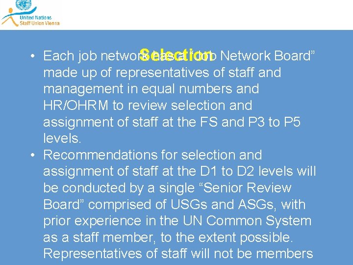  • Each job network has a “Job Network Board” Selection made up of
