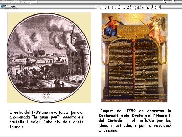 Armand Figuera L´estiu del 1789 una revolta camperola, anomenada “la gran por”, assaltà els
