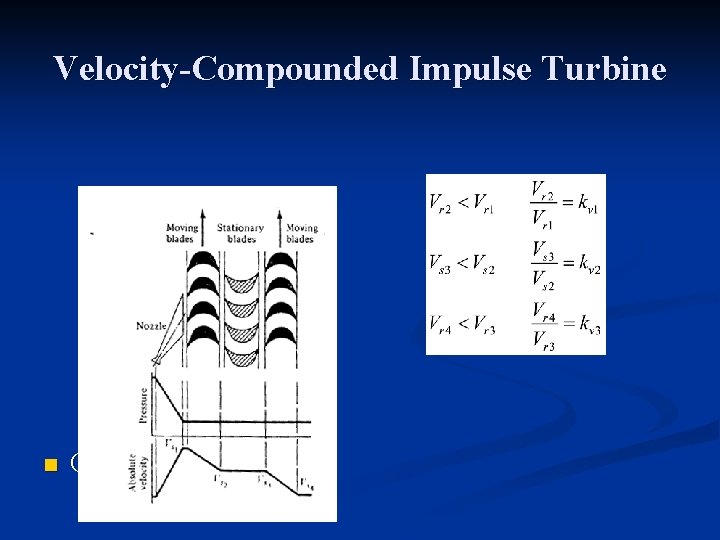 Velocity-Compounded Impulse Turbine n Curtis stage turbine 