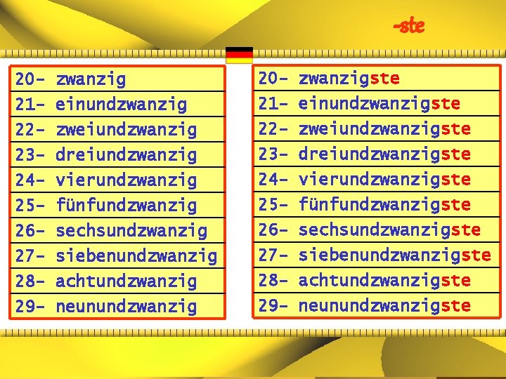 -ste 20212223 - zwanzig einundzwanzig zweiundzwanzig dreiundzwanzig 20212223 - zwanzigste einundzwanzigste zweiundzwanzigste dreiundzwanzigste 242526272829