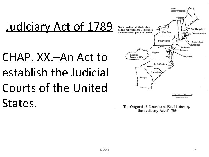 Judiciary Act of 1789 CHAP. XX. –An Act to establish the Judicial Courts of