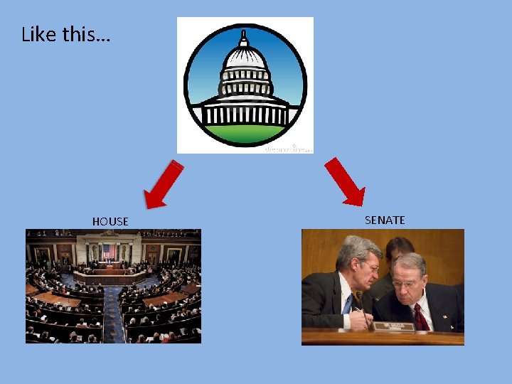 Like this… HOUSE SENATE 