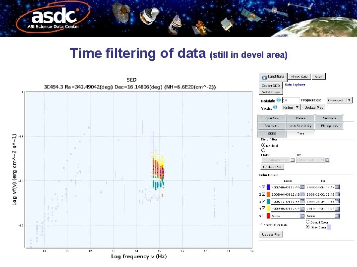 Time filtering of data (still in devel area) 