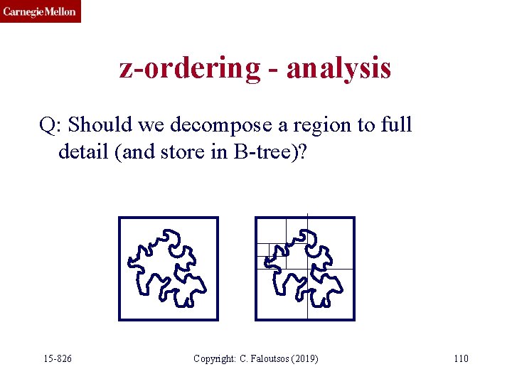 z-ordering - analysis Q: Should we decompose a region to full detail (and store