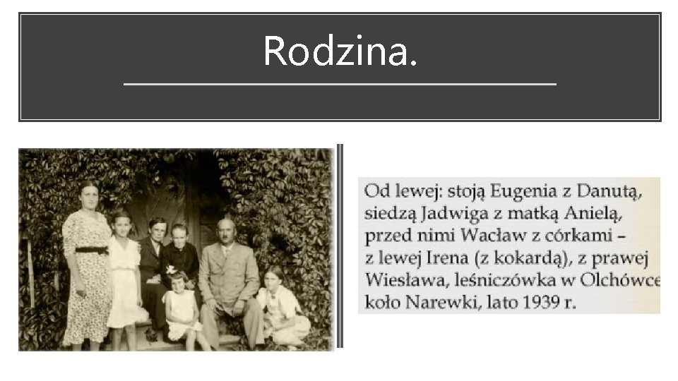 Rodzina. 