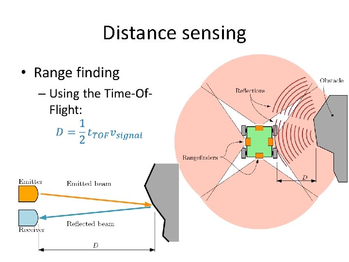 Distance sensing • Distance sensing •