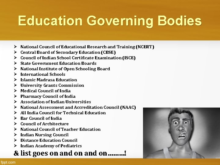 Education Governing Bodies Ø Ø Ø Ø Ø National Council of Educational Research and