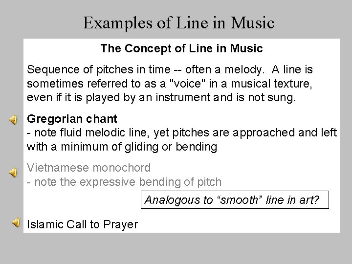 What about lines in music Line in music