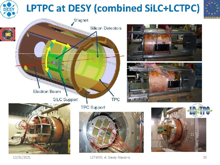 LPTPC at DESY (combined Si. LC+LCTPC) 12/31/2021 LCTW 09, A. Savoy-Navarro 20 