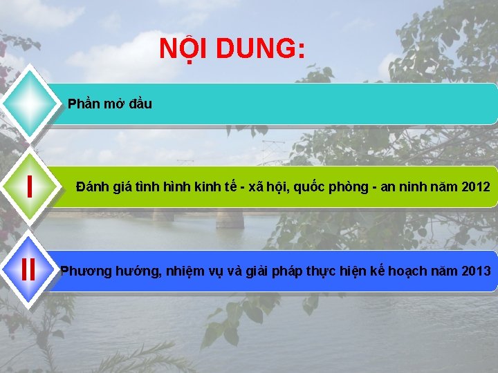 NỘI DUNG: Phần mở đầu I Đánh giá tình hình kinh tế - xã