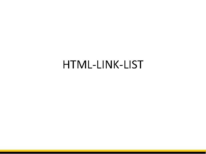 HTML-LINK-LIST 