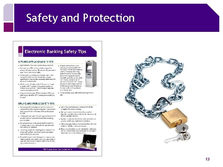 Safety and Protection 13 