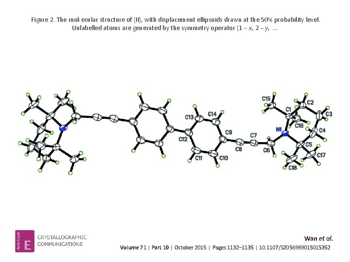 Figure 2. The mol ecular structure of (II), with displacement ellipsoids drawn at the