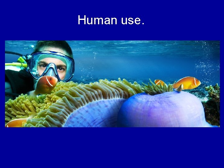 Human use. 