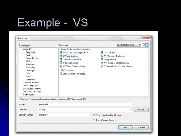 Example - VS 