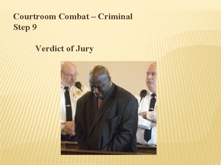 Courtroom Combat – Criminal Step 9 Verdict of Jury 