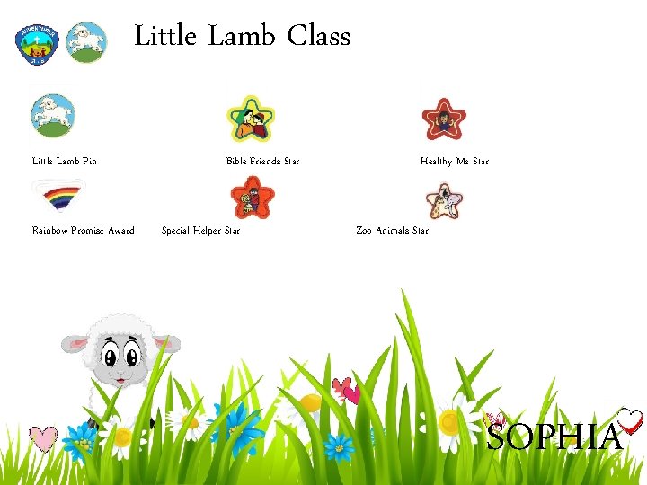 Little Lamb Class Little Lamb Pin Rainbow Promise Award Bible Friends Star Special Helper