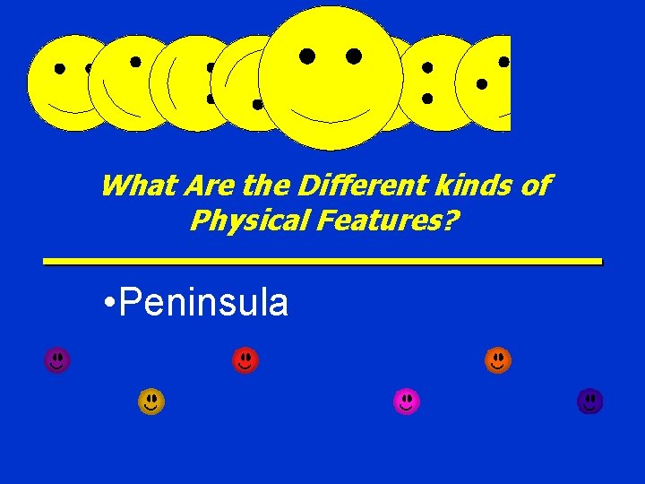 What Are the Different kinds of Physical Features? • Peninsula 