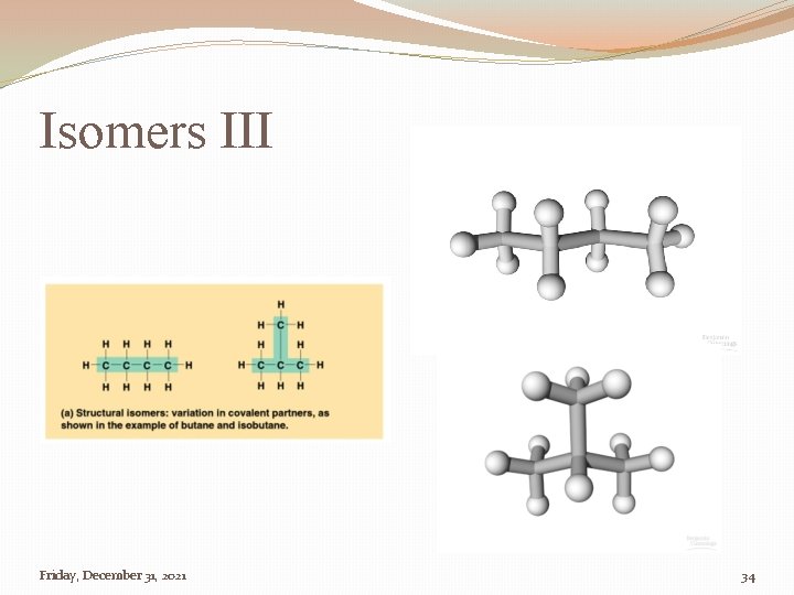 Isomers III Friday, December 31, 2021 34 