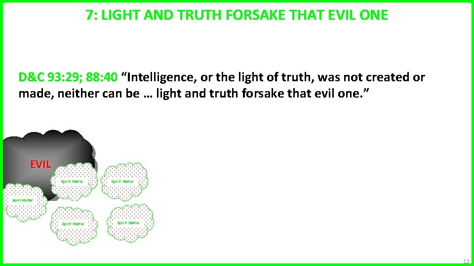 Metaphysics 7: LIGHT AND TRUTH FORSAKE THAT EVIL ONE D&C 93: 29; 88: 40