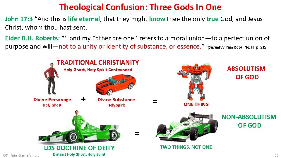 Metaphysics Theological Confusion: Three Gods In One John 17: 3 “And this is life