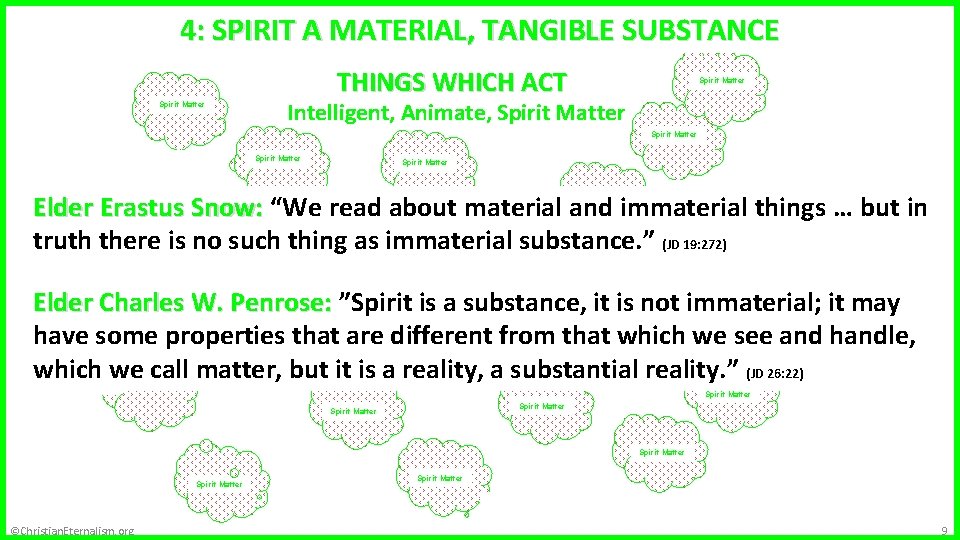 Metaphysics 4: SPIRIT A MATERIAL, TANGIBLE SUBSTANCE THINGS WHICH ACT Spirit Matter Intelligent, Animate,