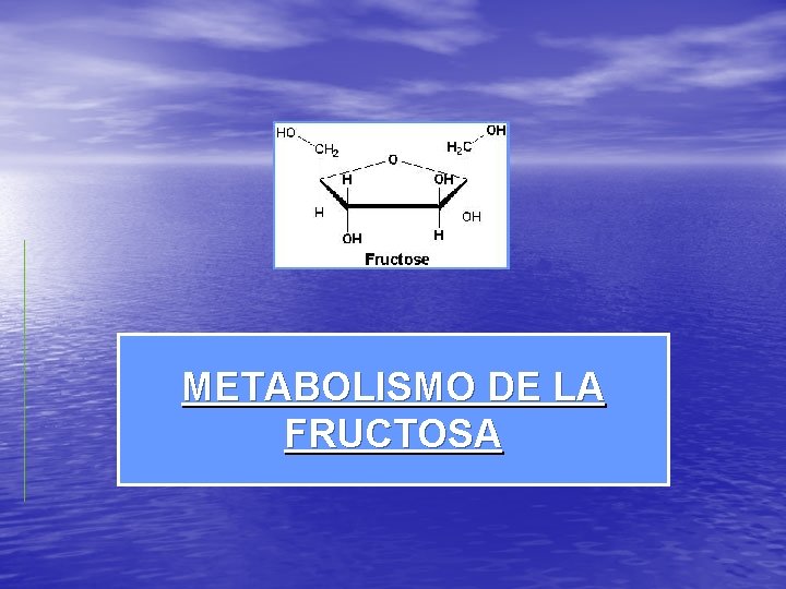 METABOLISMO DE LA FRUCTOSA 