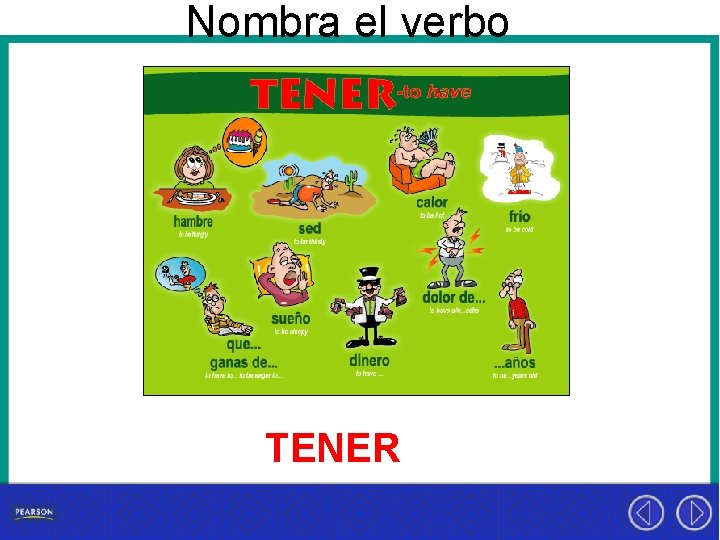 Nombra el verbo TENER 