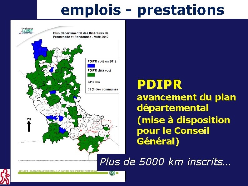 emplois - prestations PDIPR avancement du plan départemental (mise à disposition pour le Conseil