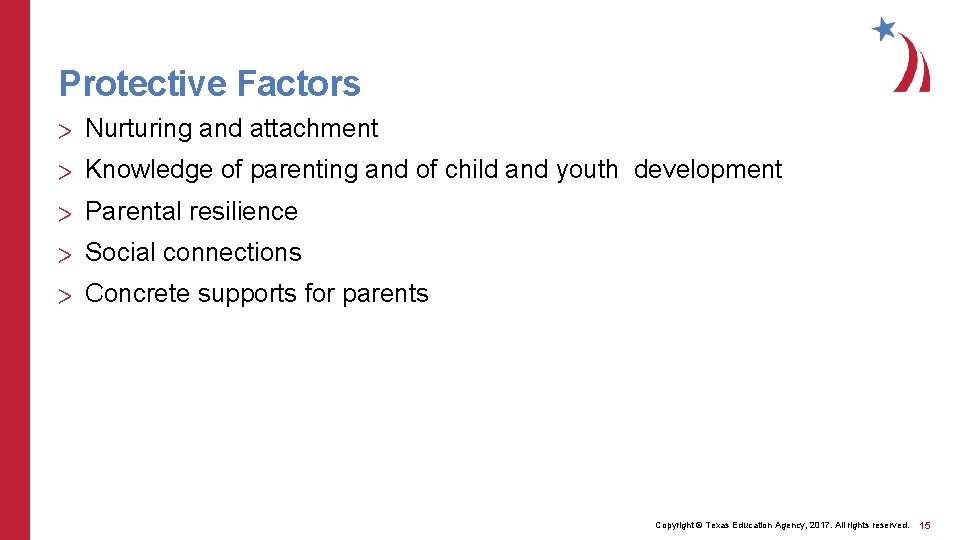 Protective Factors > Nurturing and attachment > Knowledge of parenting and of child and