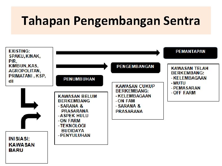 Tahapan Pengembangan Sentra 