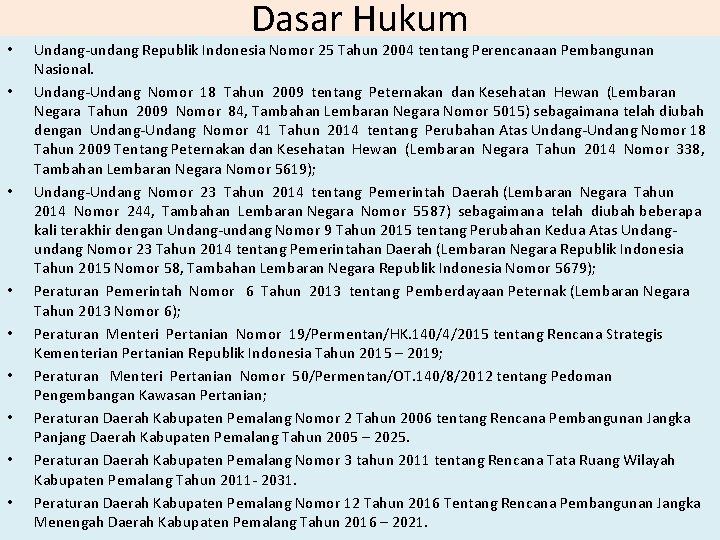  • • • Dasar Hukum Undang-undang Republik Indonesia Nomor 25 Tahun 2004 tentang