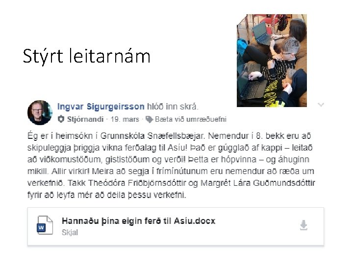 Stýrt leitarnám 