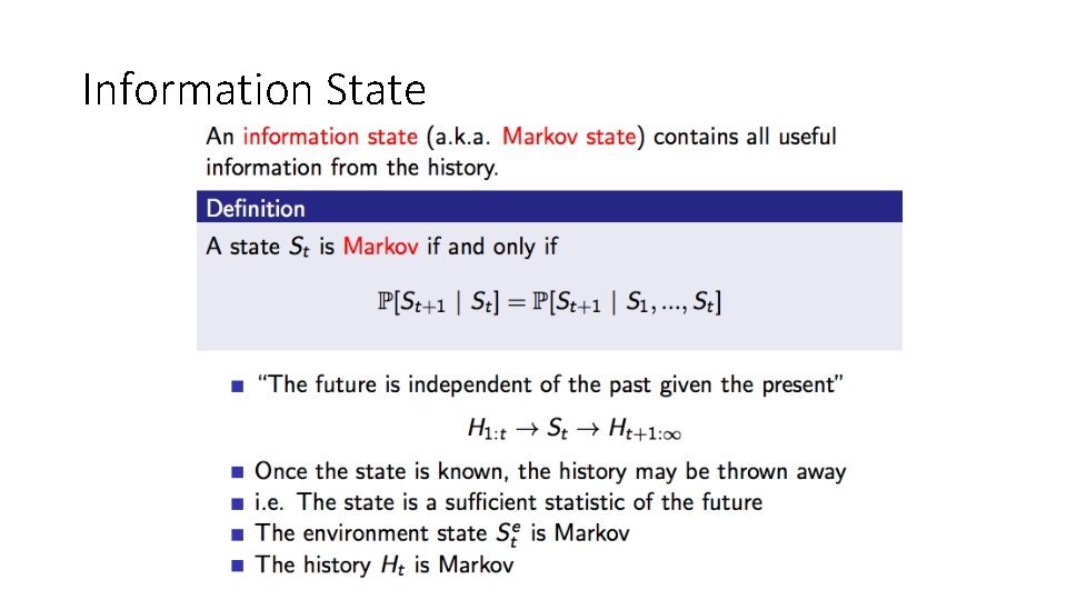 Information State Information State