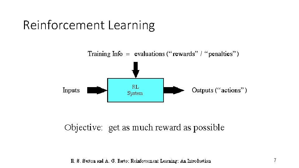 Reinforcement Learning 7 Reinforcement Learning 7