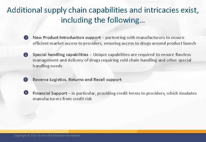 Additional supply chain capabilities and intricacies exist, including the following… 1 2 3 4