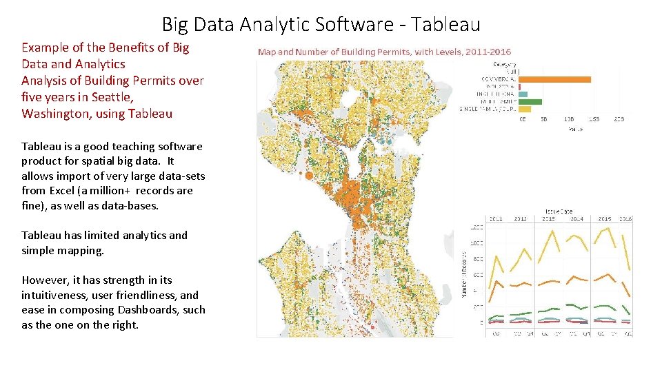 Big Data Analytic Software - Tableau Example of the Benefits of Big Data and