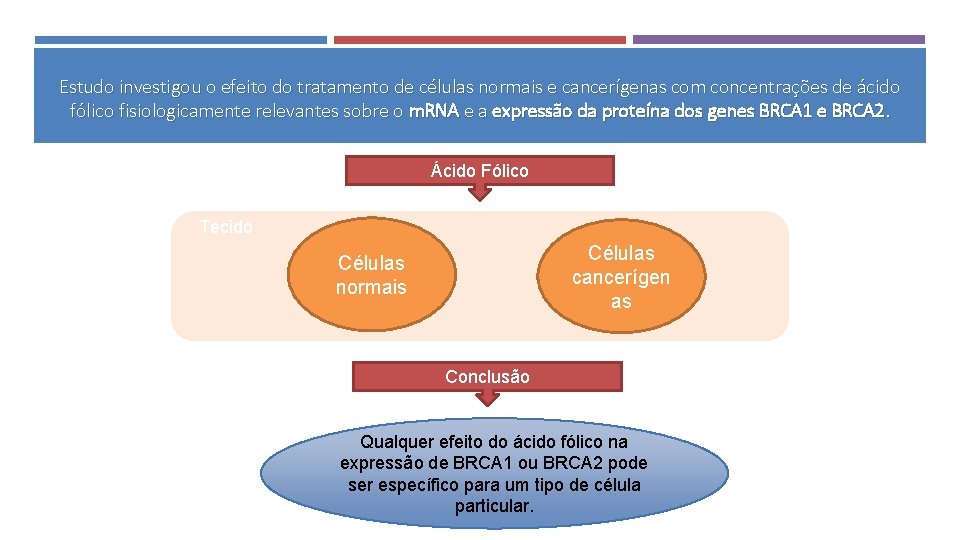 Estudo investigou o efeito do tratamento de células normais e cancerígenas com concentrações de