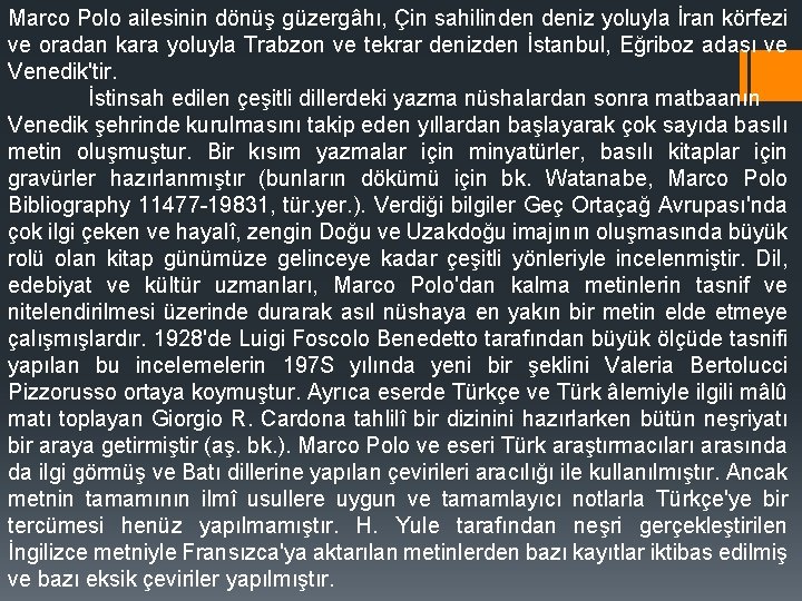 Marco Polo ailesinin dönüş güzergâhı, Çin sahilinden deniz yoluyla İran körfezi ve oradan kara