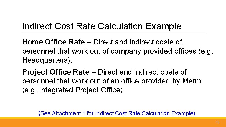 Indirect Cost Rate Calculation Example Home Office Rate – Direct and indirect costs of