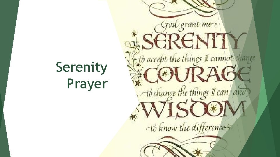 Serenity Prayer 