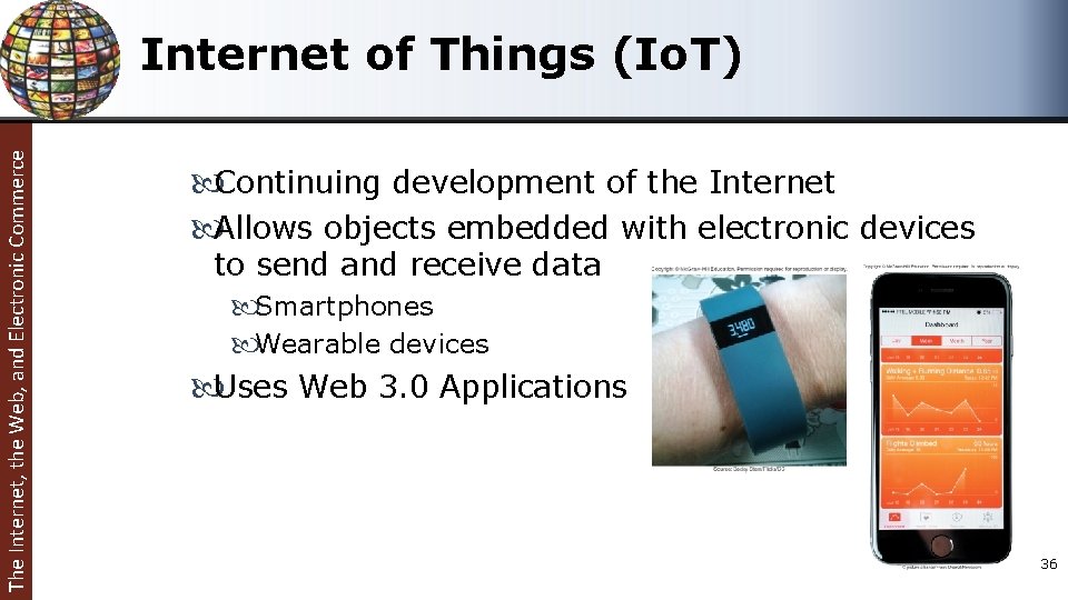 The Internet, the Web, and Electronic Commerce Internet of Things (Io. T) Continuing development