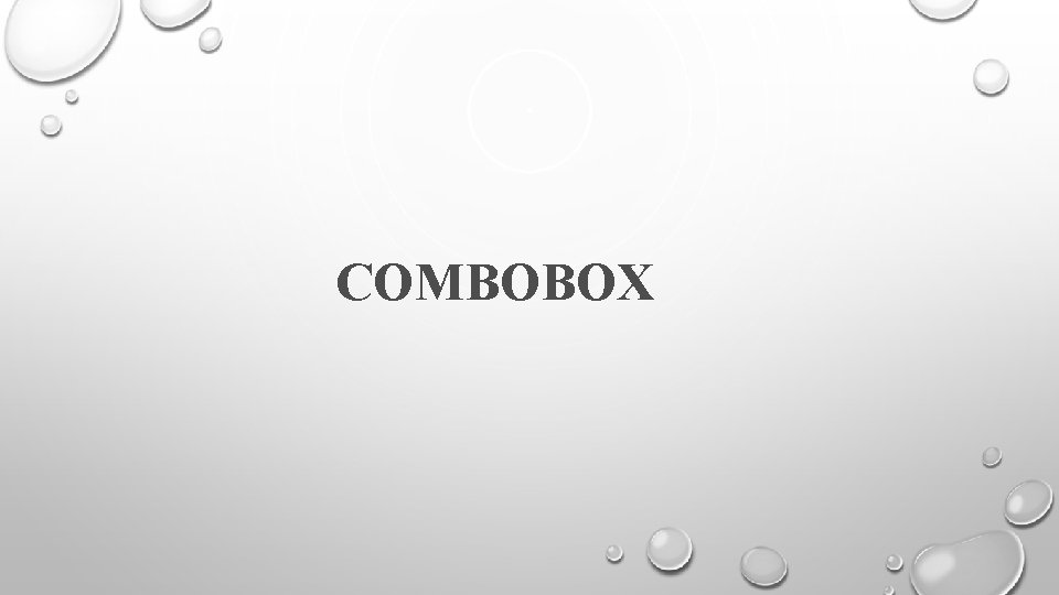 COMBOBOX 