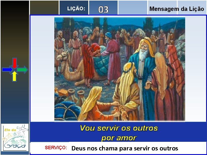 LIÇÃO: 03 Mensagem da Lição Vou servir os outros por amor SERVIÇO: Deus nos